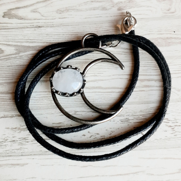 Gemstone Moon Necklaces - Picture 5 of 6